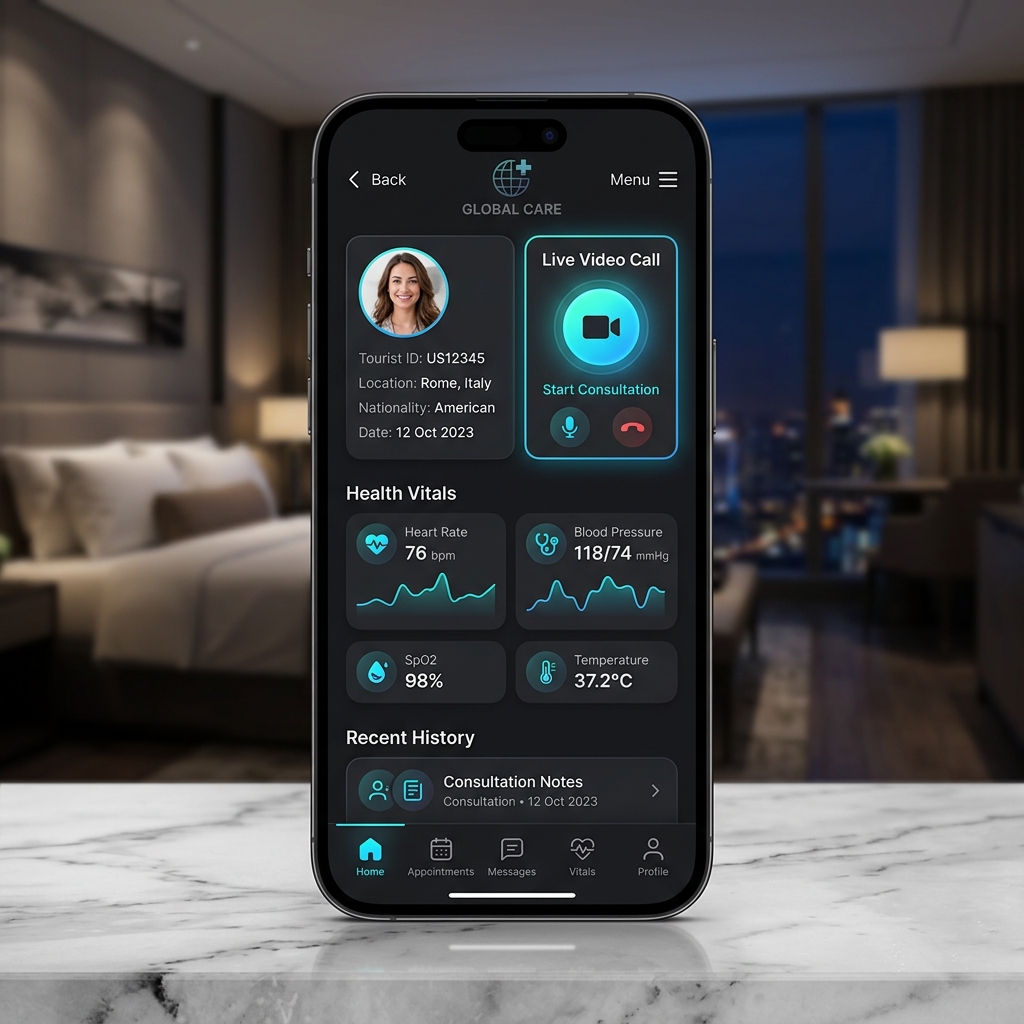 Vista previa de la app medConnect